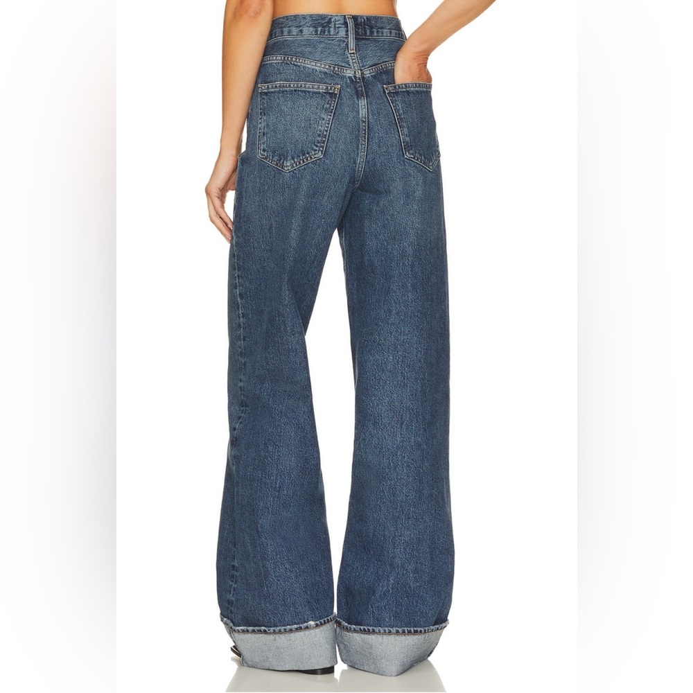 Agolde Dame High Rise Wide Leg Jeans
Color: Control
Size: 27